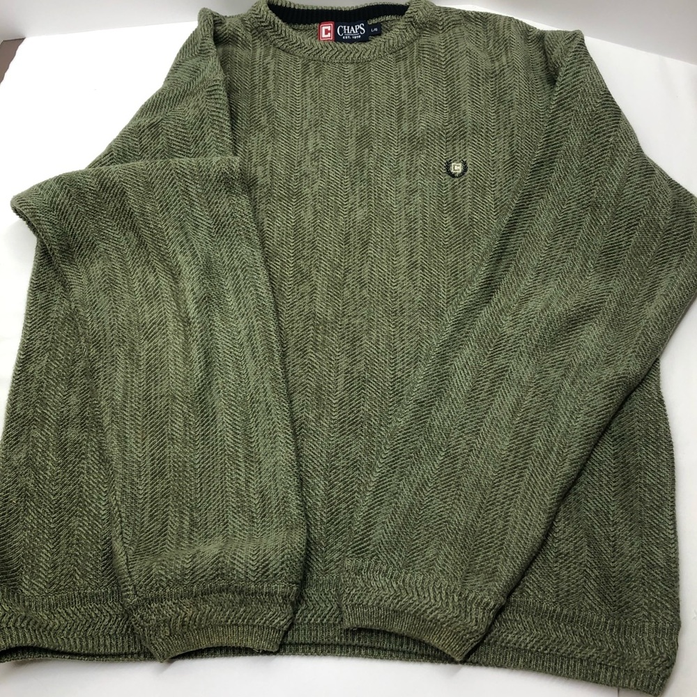 Men’s large Chaps sweater green
